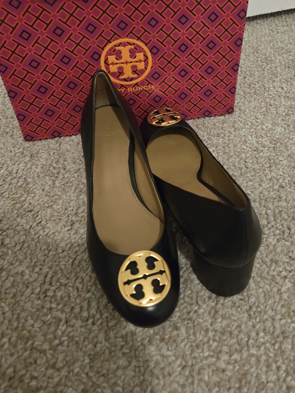Tory Burch Black Heels